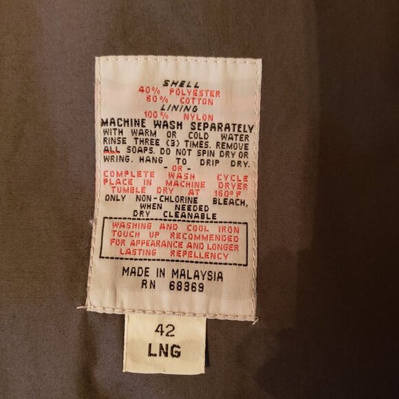 London Towne Gray Overcoat sz 42Lng - Picture 5 of 6